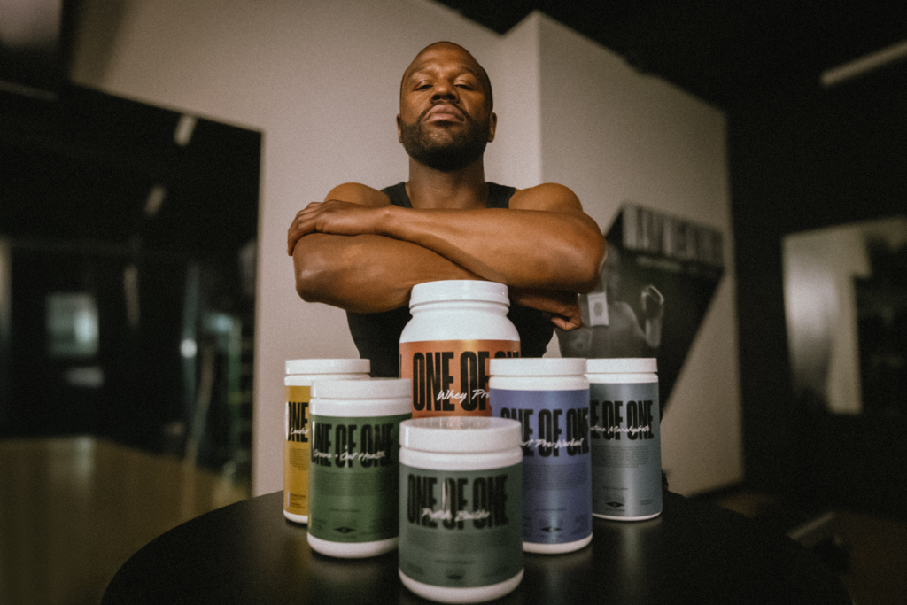 Mayweather with his new supplements