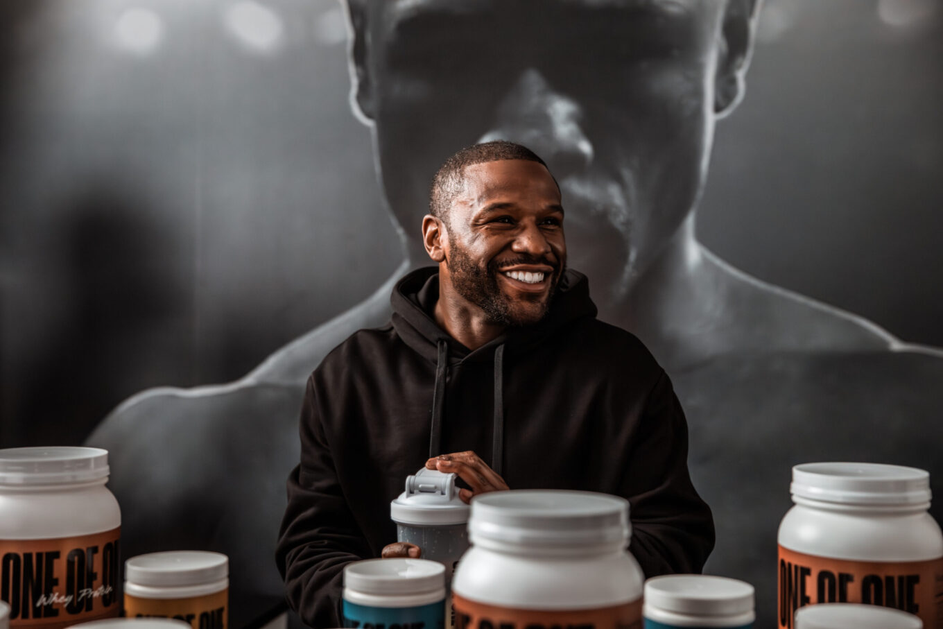 Mayweather with his 101 supplement line