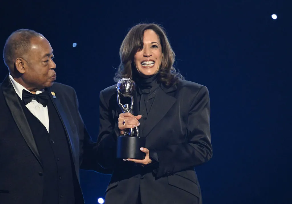 Kamala Harris accepting image awards.