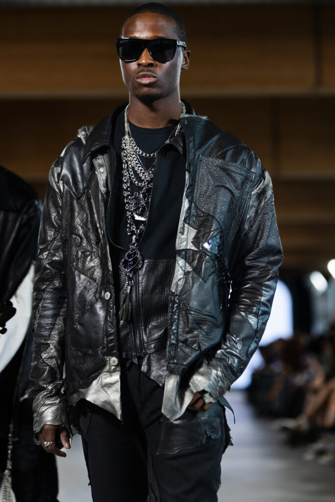 Model on runway at Fashion art Toronto