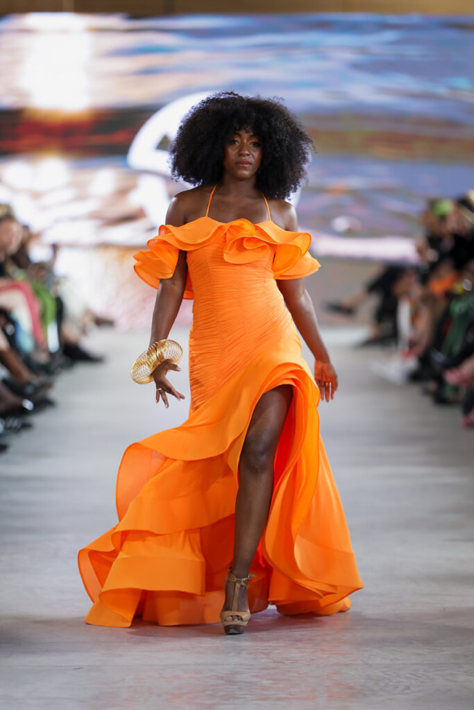 Model on runway for Fashion Art Toronto